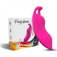 Panty Vibrator w/Magnetic Clip, Silicone, Remote Control 9 Speed, RED